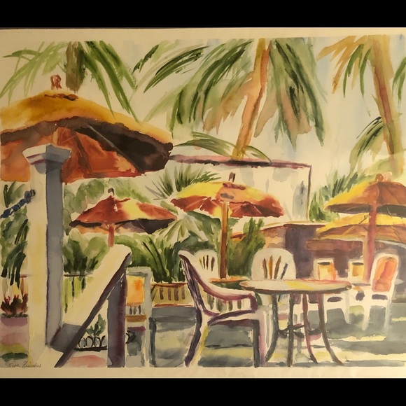 22" X 27.5" Watercolor Painting by Lisa Freidus - Picture 2 of 6